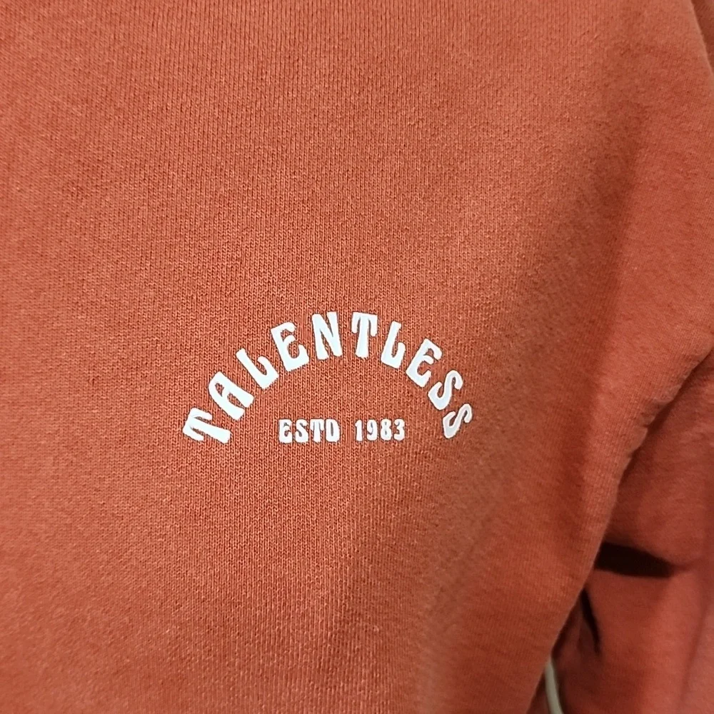 Talentless Hoodie Mother Earth Canyon Unisex Burnt Orange Rare Color size Small